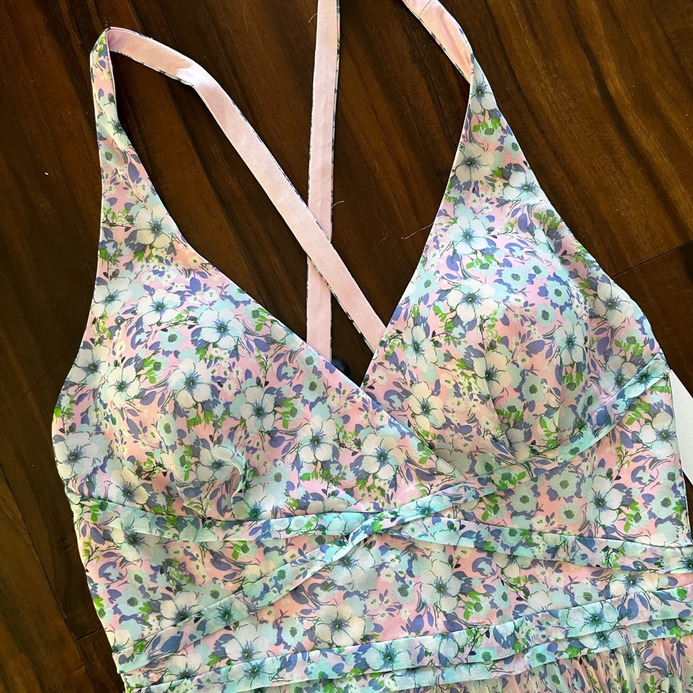 New Laundry By Shelli Segal Pink Floral Dress size 10 - Picture 7 of 15
